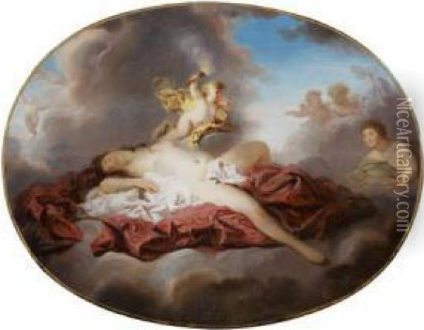 Venus Et Cupidon Sur Un Nuage Oil Painting - Pierre Nicolas Legrand