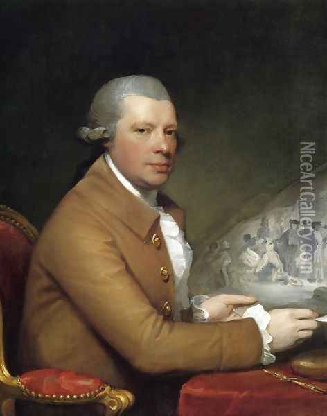 John Hall Oil Painting - Gilbert Stuart