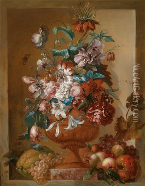 Blumenstillleben Oil Painting - Jacoba Maria van Nickele