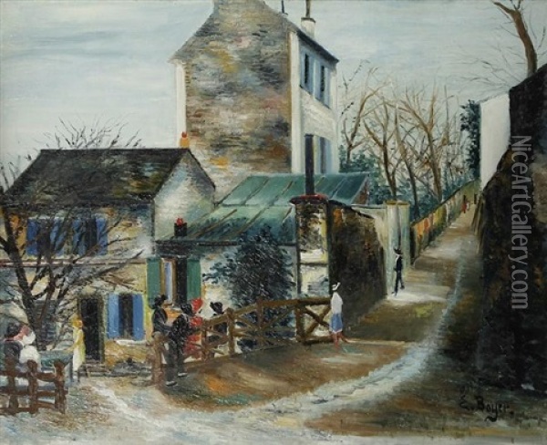 Montmartre, Le Lapin Agile Oil Painting - Emile Boyer