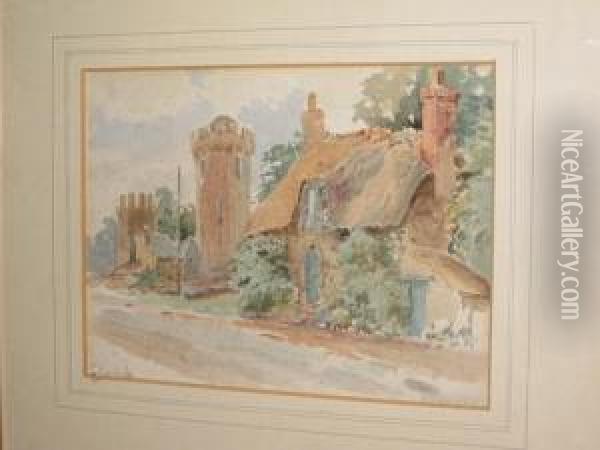 'edgehill', Radway Towe, Edge Hill, Warwickshire Oil Painting - William Arnold Woodhouse
