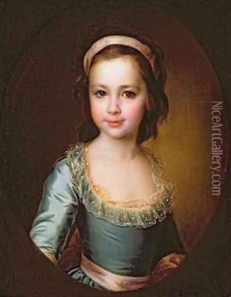 Portrait of Countess Anna Artemyevna Vorontsova 1777-1836 Oil Painting - Dmitry Levitsky