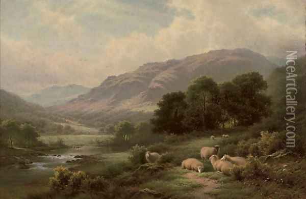 The Lledr valley Oil Painting - Walter J. Watson
