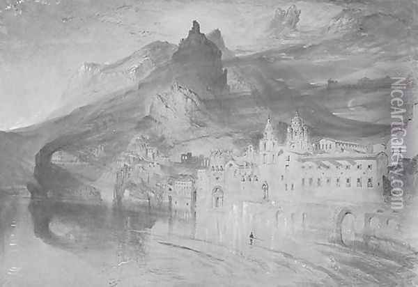 View of Amalfi Oil Painting - John Ruskin