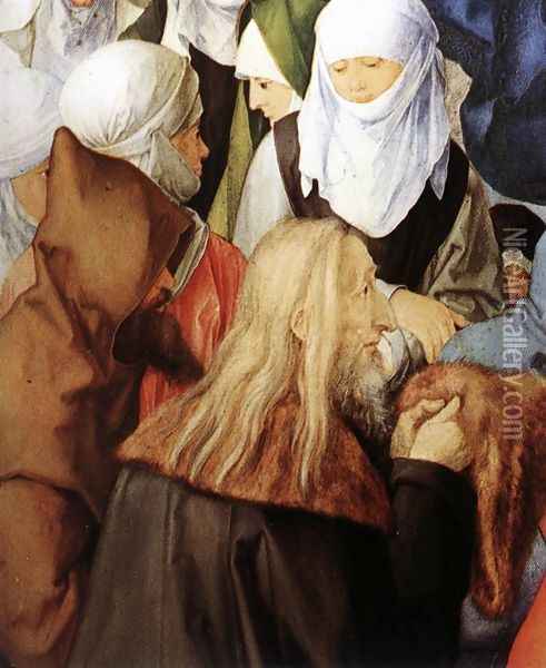 The Adoration of the Trinity (detail 2) Oil Painting - Albrecht Durer