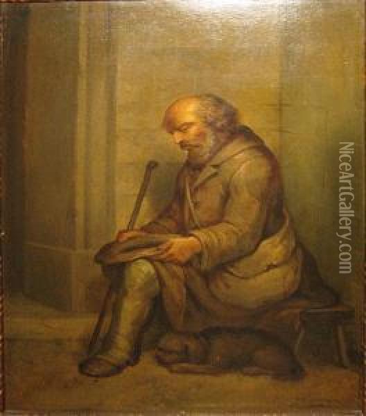 Le Mendiant Oil Painting - Joseph Quinaux