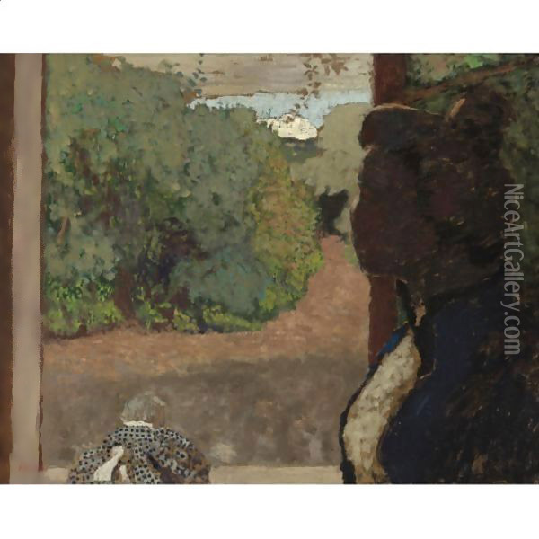 A La Fenetre Oil Painting - Jean-Edouard Vuillard