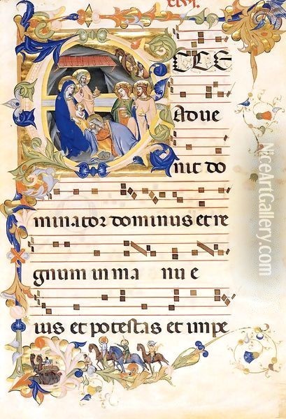 Gradual 1 for San Michele a Murano (Folio 46) Oil Painting - Don Silvestro Dei Gherarducci