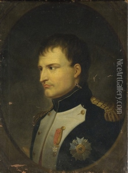 Portrait De Napoleon Ier Oil Painting - Franz Gerhard von Kuegelgen
