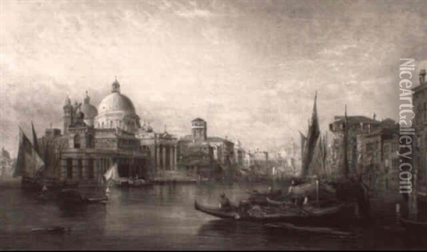 Venetian Scene Oil Painting - David Roberts