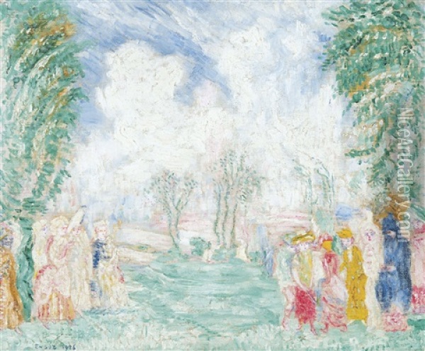 Le Jardin D'amour (1926) Oil Painting - James Ensor