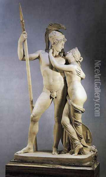 Venus and Mars Oil Painting - Antonio Canova