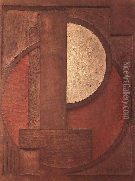 Wooden Relief 1923 Oil Painting - Karl Brulloff