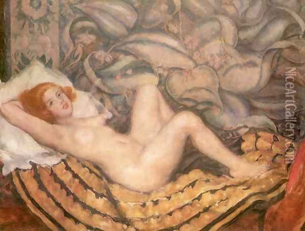 Honni soit qui mal y pense 1925 Oil Painting - Istvan Csok