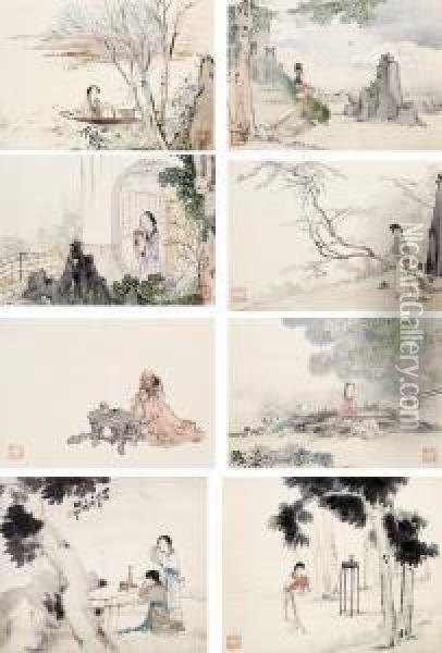 Lady Oil Painting - Hu Xigui