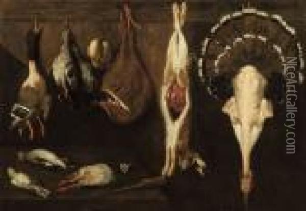 Natura Morta Con Cacciagione Oil Painting - (Jacopo Chimenti) Empoli