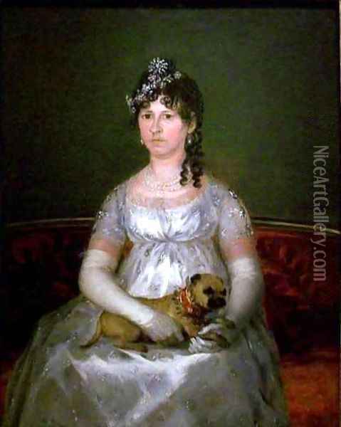 Portrait of Dona Francisca Vicenta Chollet y Caballero Oil Painting - Francisco De Goya y Lucientes