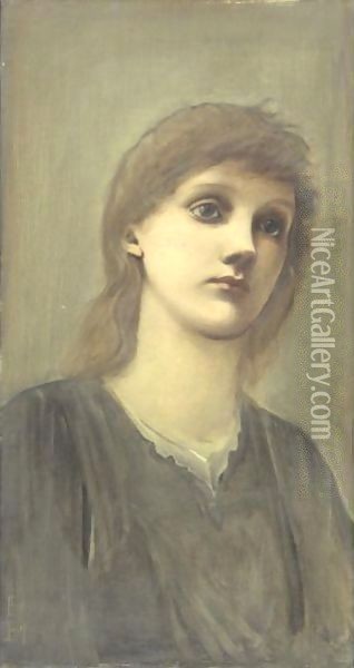 Study For Golden Stairs Oil Painting - Sir Edward Coley Burne-Jones
