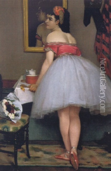The Ballerina Oil Painting - Emmanuel Benner
