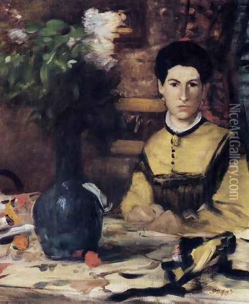 Madame de Rutte Oil Painting - Edgar Degas
