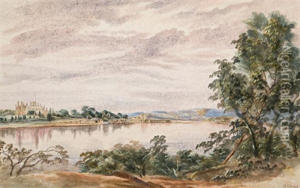 View Of Government House Oil Painting - Samuel Elyard