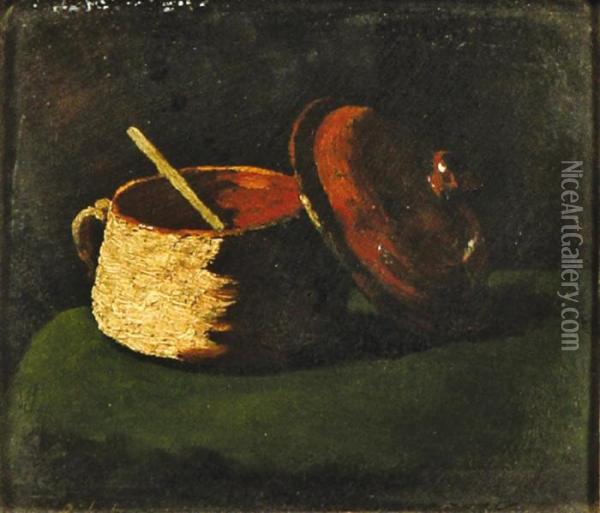 Le Pot Au Feu Oil Painting - Theodule Augustine Ribot