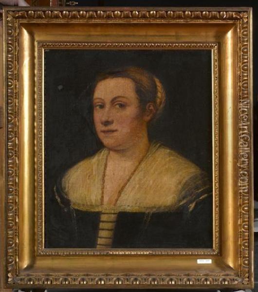 Portrait Einer Dame. Oil Painting - Paolo Veronese (Caliari)