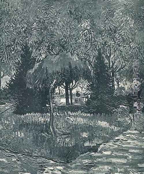 The Park At Arles With The Entrance Seen Through The Trees Oil Painting - Vincent Van Gogh