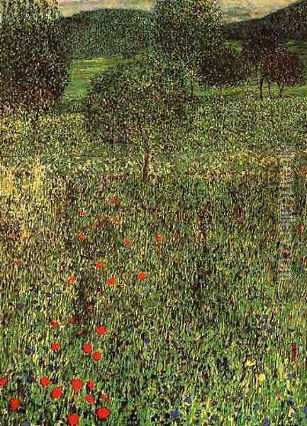 Landscape Of A Garden Oil Painting - Gustav Klimt
