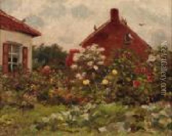 The Kitchengarden Oil Painting - Evert Pieters