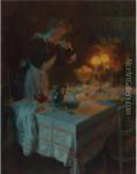 Effet De Lumiere Oil Painting - Jules-Alexandre Grun