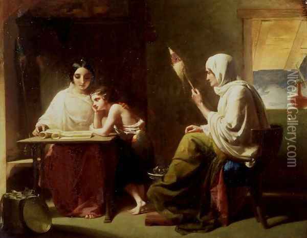 The Early Days of Timothy Oil Painting - Henry Lejeune