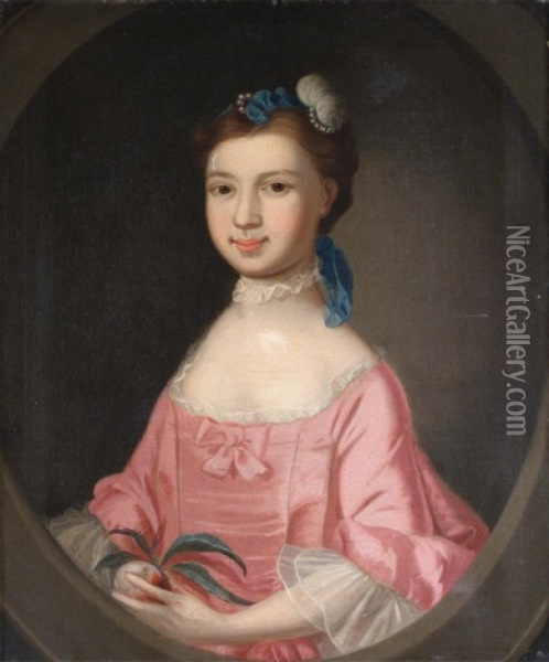 Portrait Of Elizabeth Vivian (1751-1823) Of Rosewarne, Cornwall Oil Painting - Thomas Gainsborough
