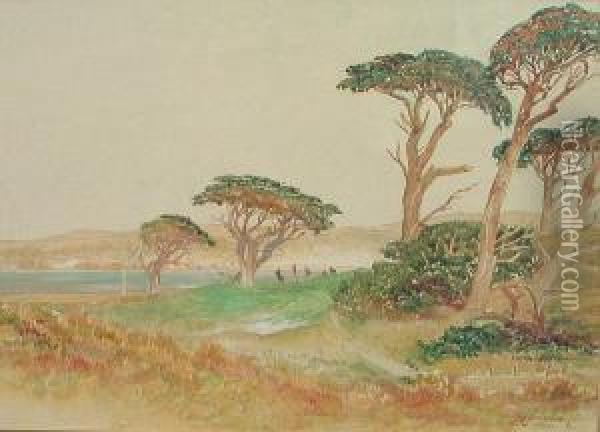 On The Green, 1935 Oil Painting - John Stanton