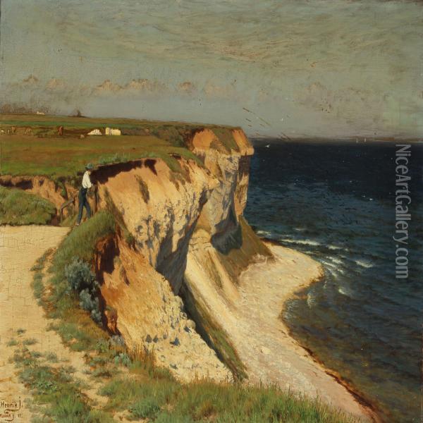 Coastal Scenery Oil Painting - Henrik Gamst Jespersen
