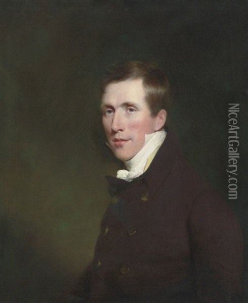 Portrait Of A Young Man, Said To Be A Member Of The Forbes Family Oil Painting - John Watson Gordon