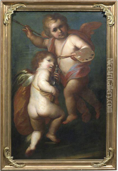 Allegorie Der Malerei Oil Painting - Pietro della Vecchia
