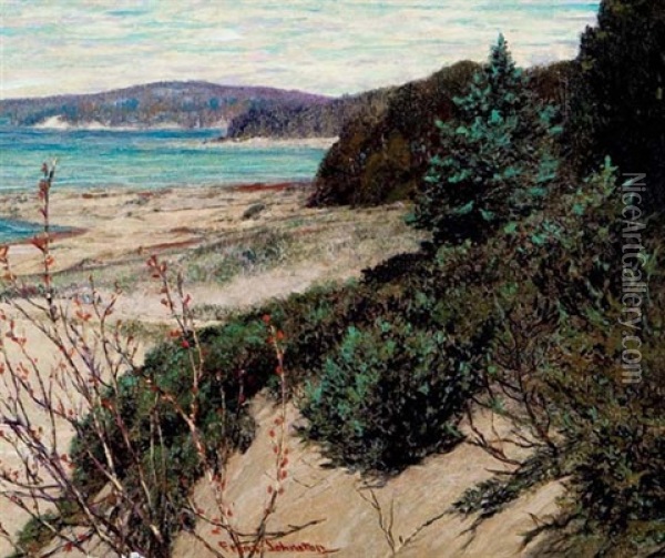 Georgian Bay - September Oil Painting - Francis Hans Johnston