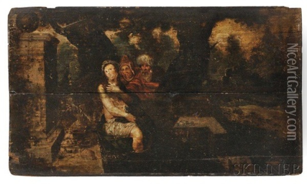Susanna And The Elders Oil Painting - Gerbrand Van Den Eeckhout