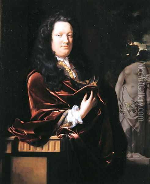 Portrait of a Gentleman, 1694 Oil Painting - Adriaen Van Der Werff