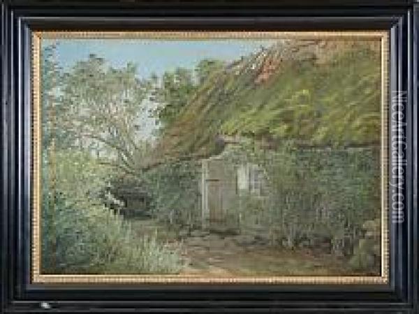 A Small House Oil Painting - Anthonie, Anthonore Christensen