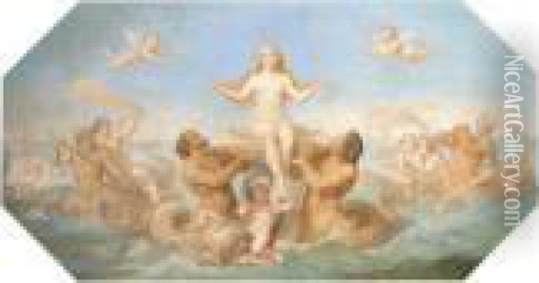 The Birth Of Venus Oil Painting - Pierre-Cecile Puvis De Chavannes