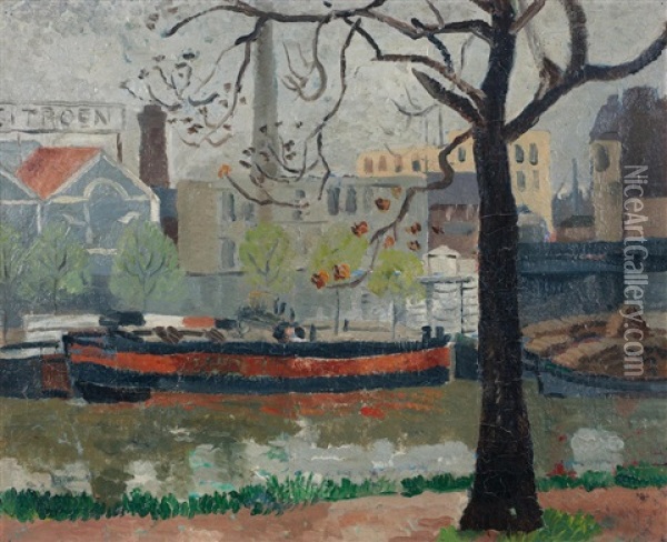 The Seine Oil Painting - Christopher Wood