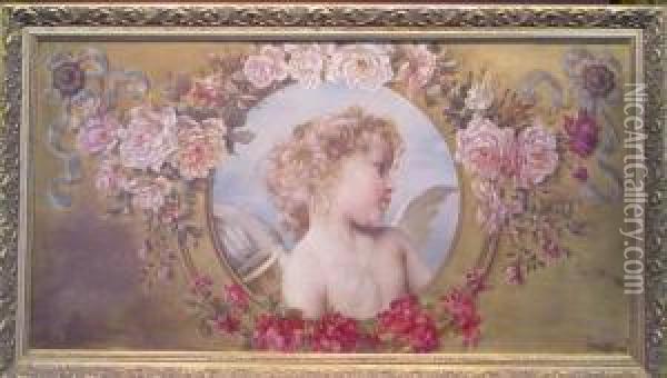 Cupid Oil Painting - Daniel Hock