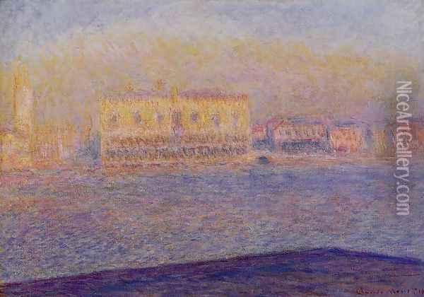 Venice The Doges Palace Seen From San Giorgio Maggiore Oil Painting - Claude Oscar Monet