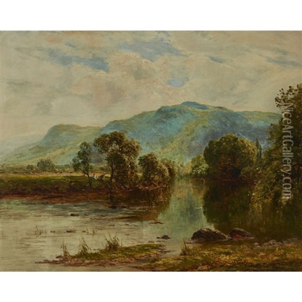 The Church Post-betws-y-coed, North Wales Oil Painting - Ernest Walbourn