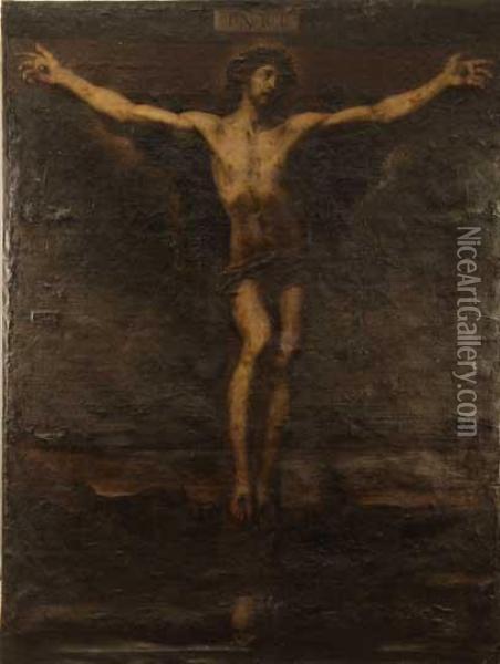 Cristo Crucificado Oil Painting - Antonio De Pereda Y Salgado