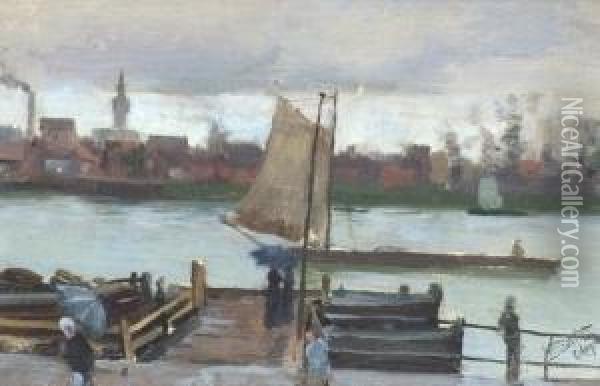 Cologne Oil Painting - William H. Bartlett