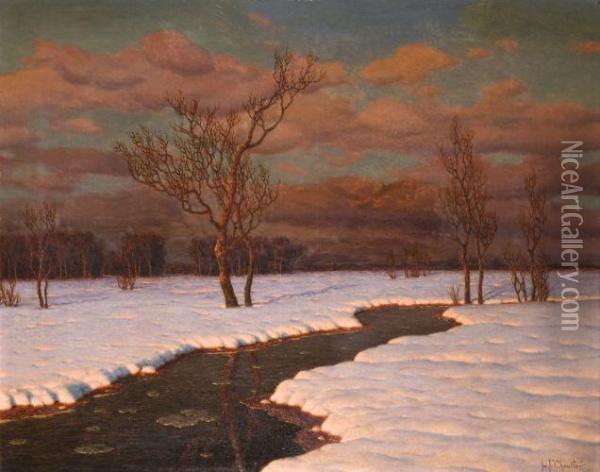 Paysage Hivernal Oil Painting - Ivan Fedorovich Choultse
