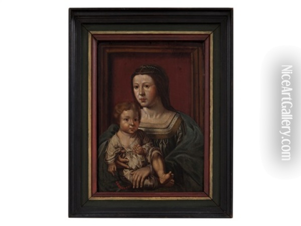Virgin And Child Oil Painting - Jan Gossaert